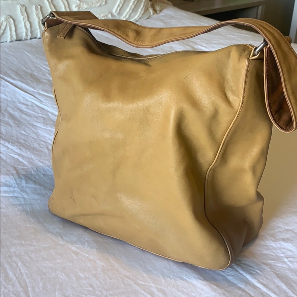 Banana republic leather hobo bag